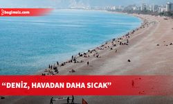 Antalya’da kış ortasında deniz keyfi