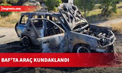 Baf'ta araç kundaklandı