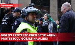 New York'ta, Biden'ı protesto eden 50'ye yakın protestocu gözaltına alındı