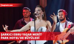 Başarılı Şarkıcı Ebru Yaşar, önceki akşam Kıbrıs’ta Merit Park Hotel’de sahne aldı