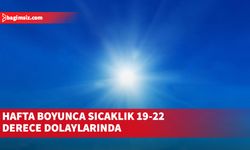 Hafta boyunca sıcaklık 19-22 derece dolaylarında