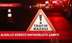 Motosiklet sürücüsü yaralandı…