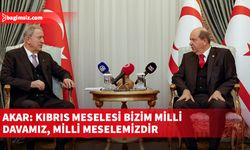 Cumhurbaşkanı Tatar, TBMM Milli Savunma Komisyonu Başkanı Akar ve beraberindeki heyeti kabul etti