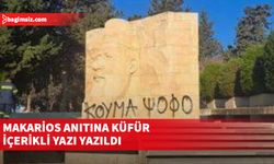 Makarios anıtına küfür içerikli yazı yazıldı