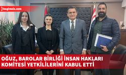 İçişleri Bakanı Oğuz, Barolar Birliği İnsan Hakları Komitesi yetkililerini kabul etti