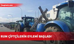 Rum çiftçilerin eylemi başladı