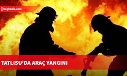 Tatlısu’da araç yangını