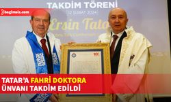 Cumhurbaşkanı Tatar’a fahri doktora ünvanı takdim edildi