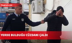 Yerde bulduğu cüzdanı çaldı