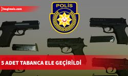 5 adet tabanca ele geçirildi