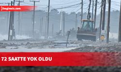 Yarım milyon dolara inşa edilen kum şeridi yok oldu