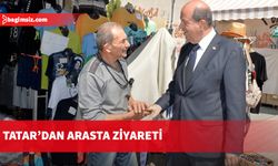 Cumhurbaşkanı Tatar, Arasta bölgesini ziyaret etti