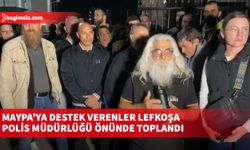 Lefkoşa Polis Müdürlüğü önünde hareketli saatler…