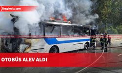 SON DAKİKA! Otobüs alev aldı