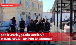 Şerif Avcil, Şahin Avcil ve Melek Avcil Teminatla Serbest