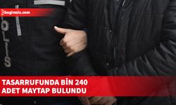 Tasarrufunda bin 240 adet maytap bulunan zanlı tutuklandı