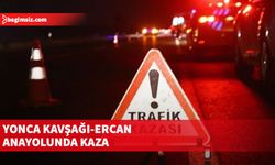 Yonca Kavşağı-Ercan Anayolunda kaza