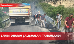 Güvercinlik ve Sadrazamköy yollarındaki bakım-onarım çalışmaları tamamlandı