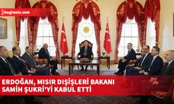 Türkiye Cumhurbaşkanı Erdoğan, Mısır Dışişleri Bakanı Samih Şukri'yi kabul etti