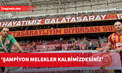 Galatasaray tribününde 'Şampiyon Melekler Kalbimizdesiniz' pankartı açıldı