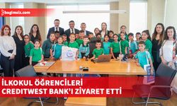 Şehit Doğan Ahmet İlkokulu öğrencileri Creditwest Bank Genel Müdürlüğü’ne ziyarette bulundu