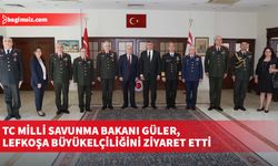 Türkiye Milli Savunma Bakanı Güler, Türkiye’nin Lefkoşa Büyükelçiliğini ziyaret etti