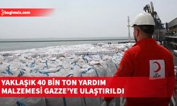 Türkiye, bugüne kadar yaklaşık 40 bin tonluk yardım yaptı