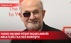 Yazar Salman Rüşdi bıçaklandığı anla ilgili ilk kez konuştu