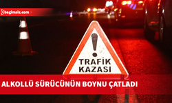 Tatlısu-Girne ana yolundaki kazada alkollü sürücü yaralandı