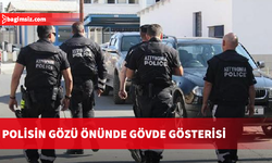 Güney Kıbrıs'ta iki rakip çetenin "gövde gösterisini" polis uzaktan izledi