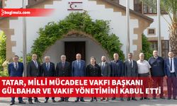 Cumhurbaşkanı Ersin Tatar kabulde, Milli Mücadele Vakfı ve yürütülecek faaliyetleri ile ilgili bilgi aldı