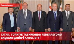 Cumhurbaşkanı Tatar, Türkiye Taekwondo Federasyonu Başkanı Şahin'i kabul etti