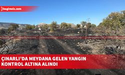 Çınarlı’da meydana gelen yangın kontrol altına alındı