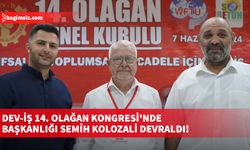 Dev-İş 14. Olağan Kongresi'nde Başkanlığı Semih Kolozali Devraldı!