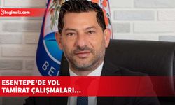 Esentepe'de yol tamirat çalışmaları...