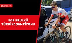 Milli sporcu Ege Erülkü, bireysel zamana karşı yarışlarda en iyi zamana sahip olarak Türkiye şampiyonu oldu