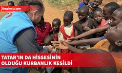 Burundi'de hayırseverlerin bağışlarıyla alınan kurbanlıklar kesildi...