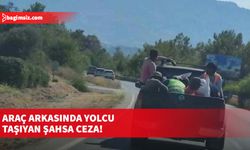 İnsan hayatını tehlikeye atacak şekilde yolcu taşıyan sürücüye 5 bin TL ceza