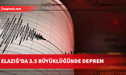 Elazığ'da 3.5 büyüklüğünde deprem