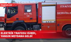 Girne’de, elektrik trafosunun ısınıp alevlenmesi sonucu yangın meydana geldi