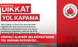 Gönyeli-Alayköy Belediyesi’nden yol kapama duyurusu…