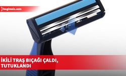 ikili traş bıçağı çaldı, tutuklandı