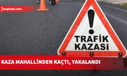 Kazaya neden olan sürücü polisin gelmesini beklemedi...