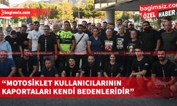 Motosikletliler, “farkındalık” amacıyla eylem yaptı…