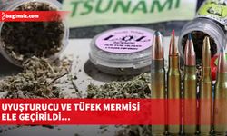 Uyuşturucu ve tüfek mermisi ele geçirildi…