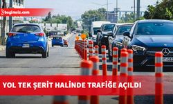 Metehan-Ortaköy yolu tek şerit olarak trafiğe açıldı…