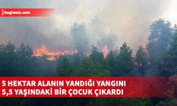 Limasol'daki yangını küçük bir çocuk çıkarmış...