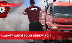 Alayköy Sanayi bölgesinde yangın