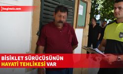 Bisiklet sürücüsü beyin kanaması geçirdi…