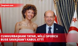 Cumhurbaşkanı Tatar, milli sporcu Buse Savaşkan’ı kabul etti